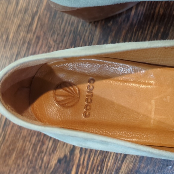 Coclico Epic Wooden Heel Suede Pumps - Picture 2 of 7